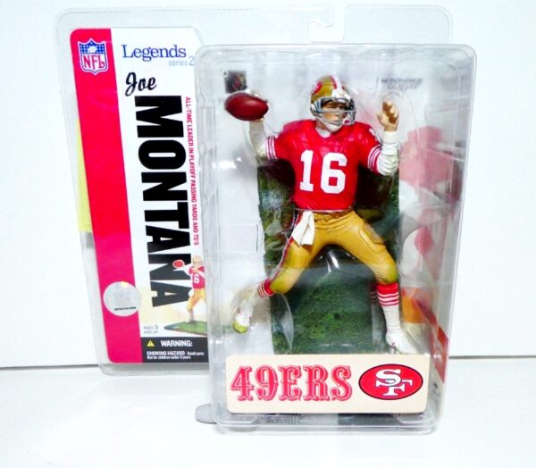 2006 McFarlane NFL 49ERS Legends Joe Montana Red (3)