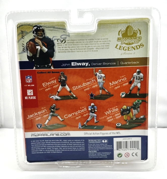 2007 McFarlane NFL Legends John Elway-Blue (4)