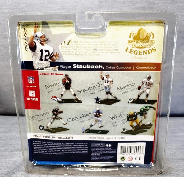 2007 McFarlane NFL Legends Roger Staubach (Standard Helmet) (2)