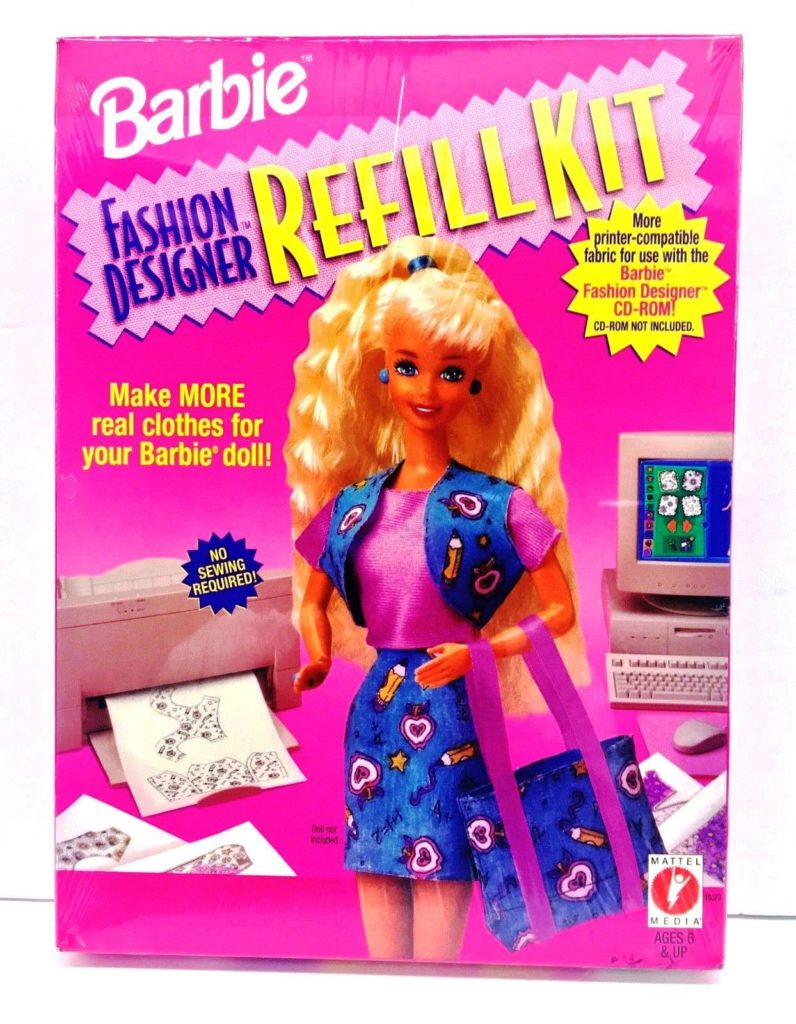 Barbie Fashion Designer Refill Kit 1996
