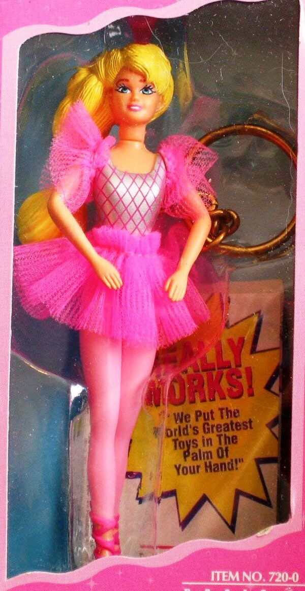 Basic Fun (Barbie Keychains)-Twirling Ballerina-1
