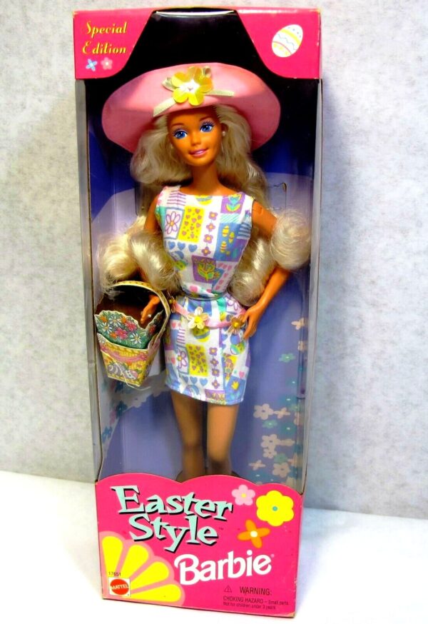 Easter Style Barbie (Walmart "Blonde" Exclusive Special Edition Barbie Series) "Rare-Vintage" (1998)