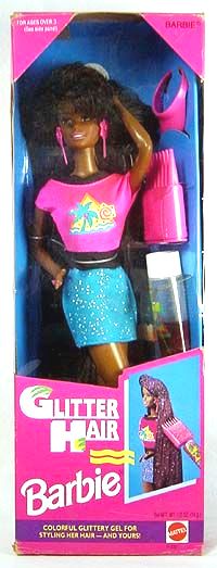 glitter hair barbie 1993