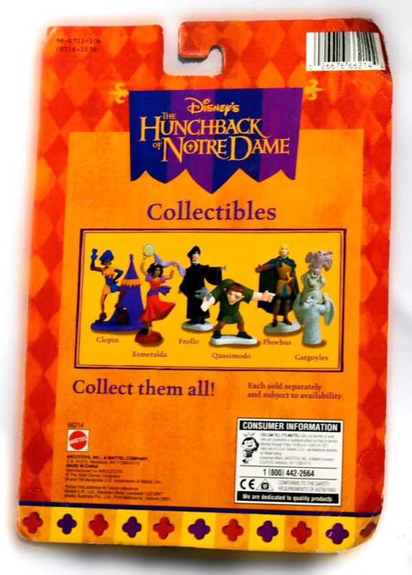 Esmeralda, Phoebus & Frollo! (Disney The HunchBack of Notre Dame "Collection 3Pk") Series-1 “Rare-Vintage” (1995)