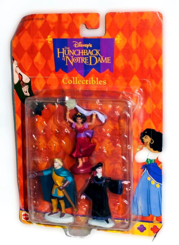 Esmeralda, Phoebus & Frollo! (Disney The HunchBack of Notre Dame "Collection 3Pk") Series-1 “Rare-Vintage” (1995)