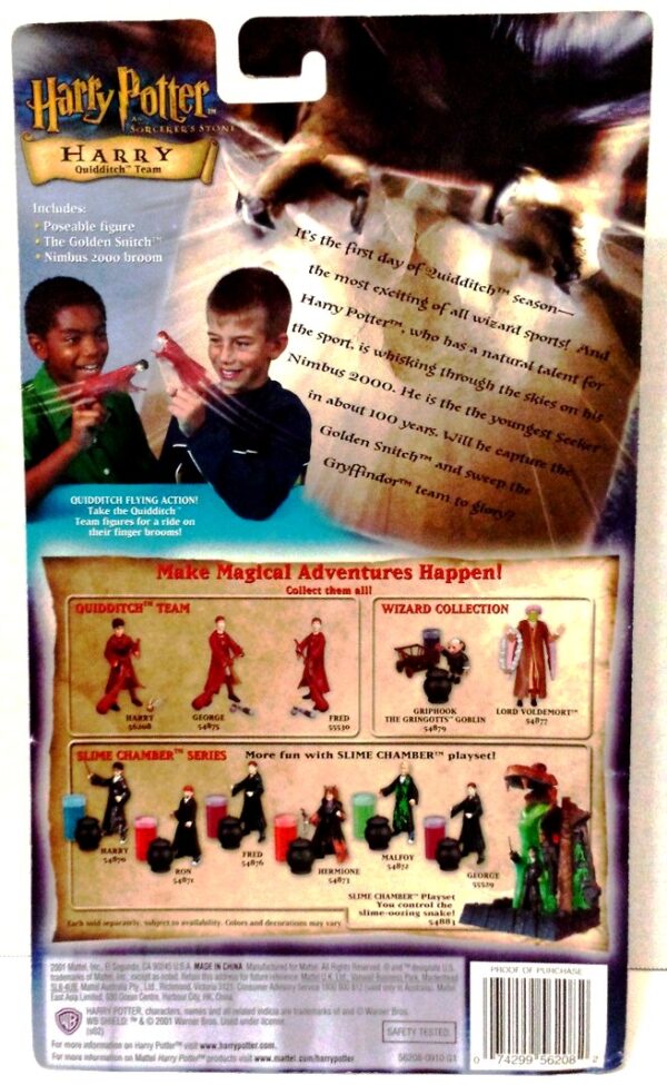Harry "Quidditch Team"! (Harry Potter And The Sorerer’s Stone “Feature Film Movie Collector's Series-1”) “Rare-Vintage” (2001)