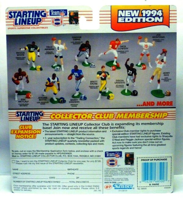 1994 Brett Favre Kenner SLU-01a