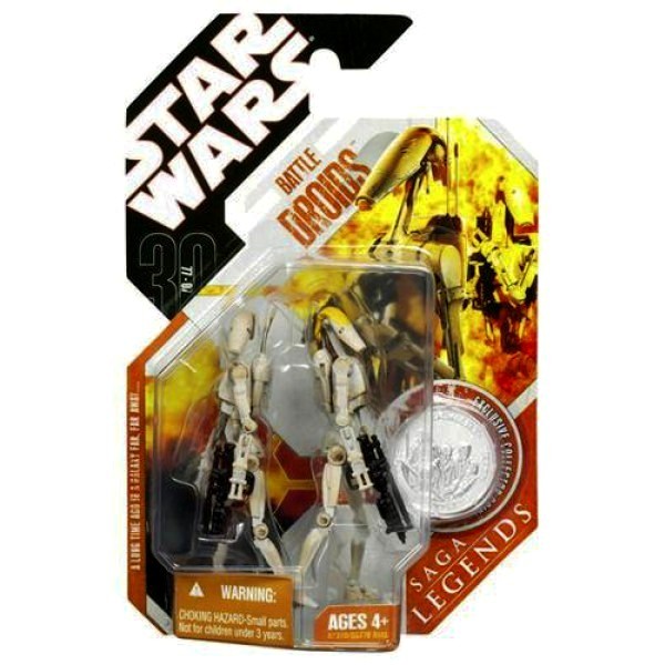 Battle Droids (Damaged) & (Yellow Stripe) Droid Commander-aa