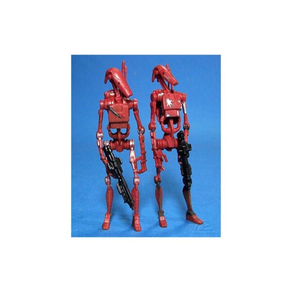 Battle Droids & Droid Commander (Red Variant)-01c
