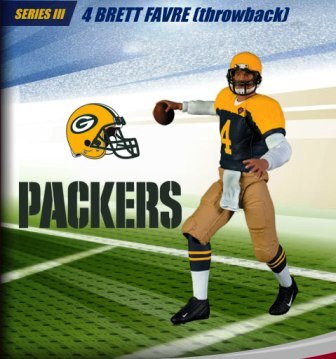 Brett Favre “#4”! (NFL Replays "Throwback Edition" Green Bay Packers  Series-3) “Rare-Vintage” (2006)
