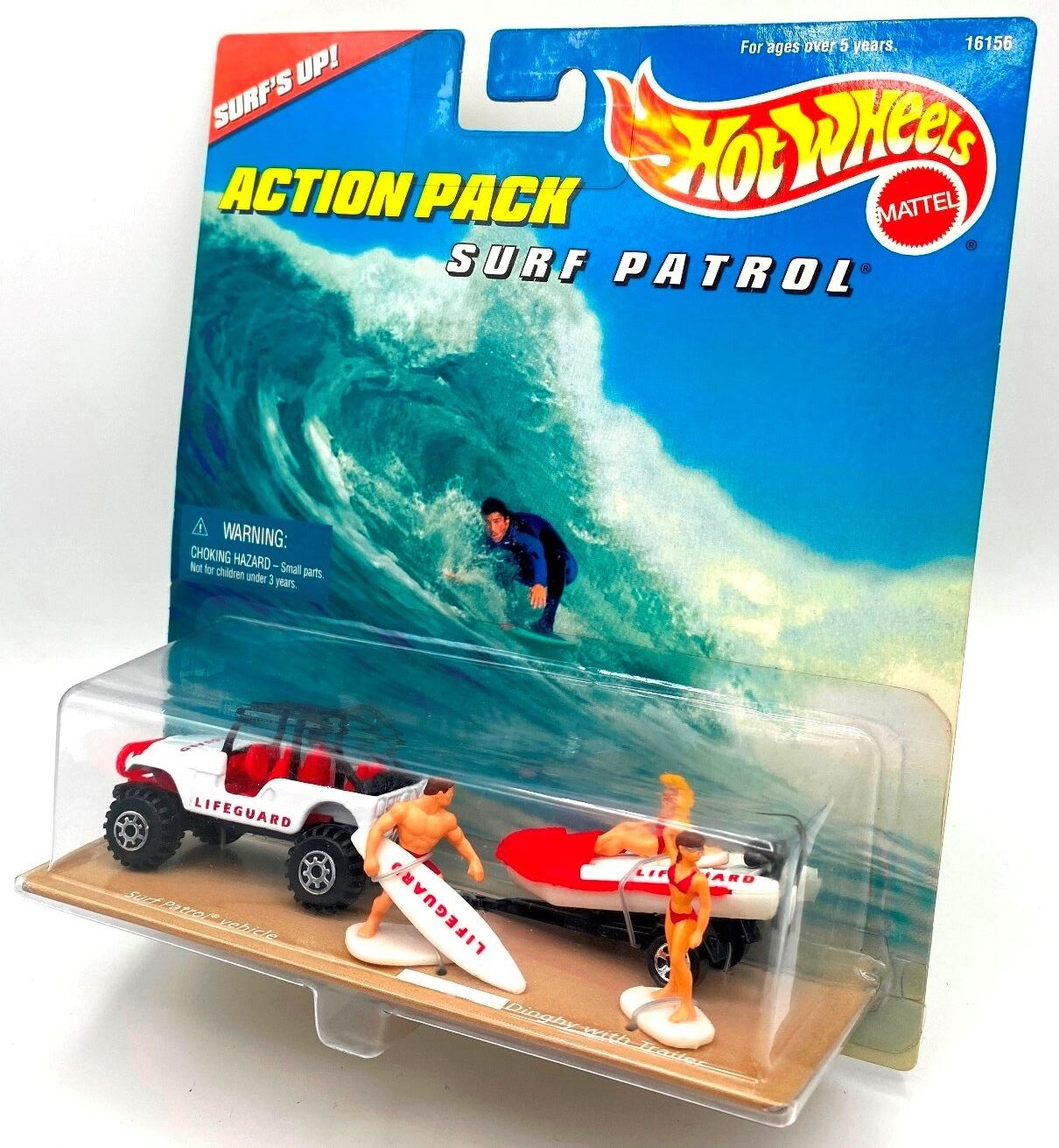Action Pack (Surf Patrol) “SURF'S UP!” (Hotwheels-Multiple Pack Set 1:64  Scale) “Rare-Vintage” (1996) » Now And Then Collectibles