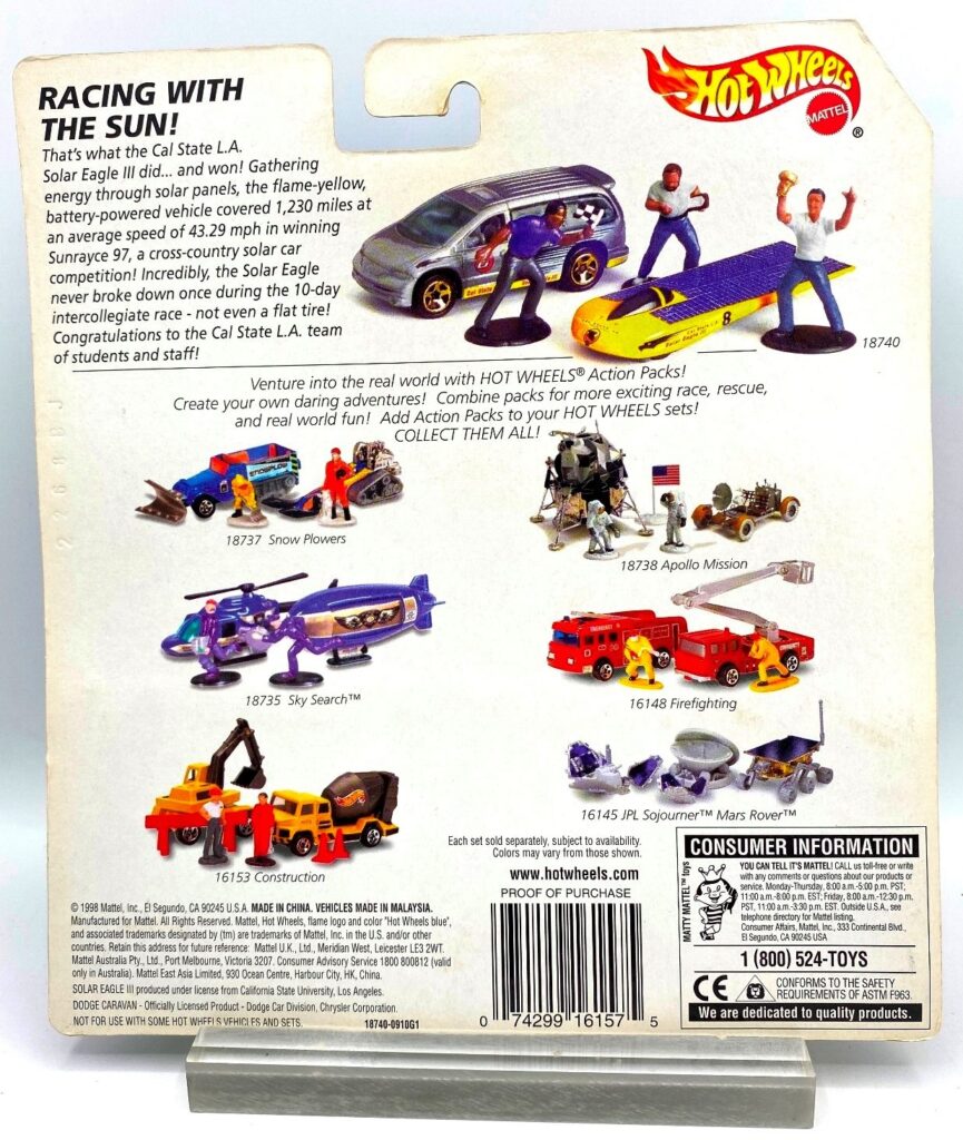 Action Pack (Solar Racing) Cal State L.A. Winner Sunrayce 97! Racing ...