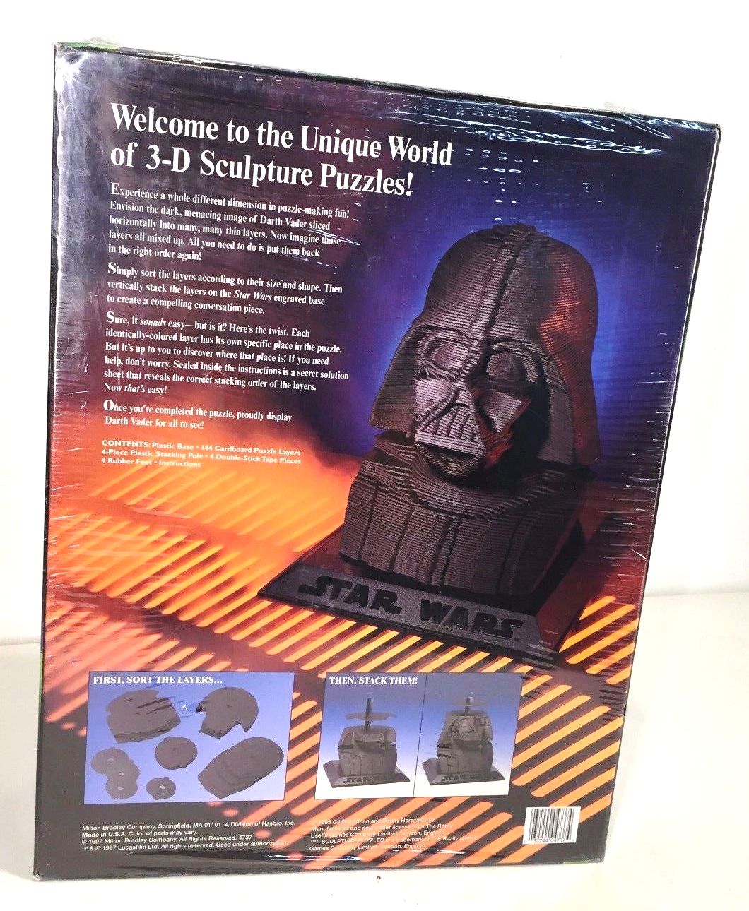 exégesis dialecto Cañón 3D Layer Sculpture Puzzles “Darth Vader- #04737)” (Star Wars “POTF (9.5  inch) Milton Bradley Vintage Collection”) “Rare-Vintage” (1997) » Now And  Then Collectibles