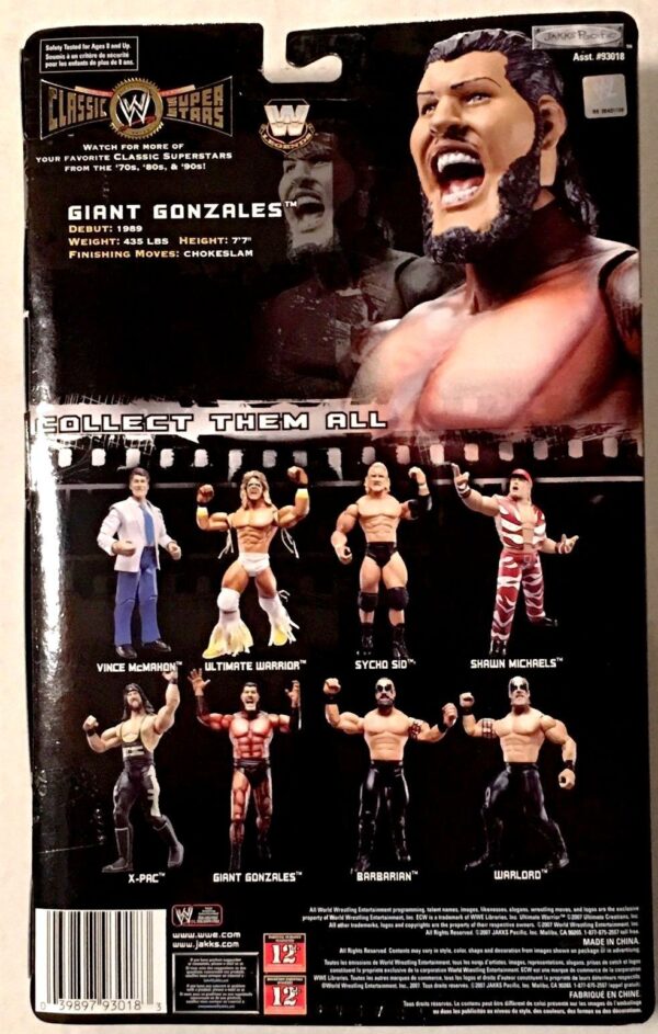 Giant Gonzales -“Regular Release” (Classic Super Stars Series!) Series-16 “Rare-Vintage” (2008) 