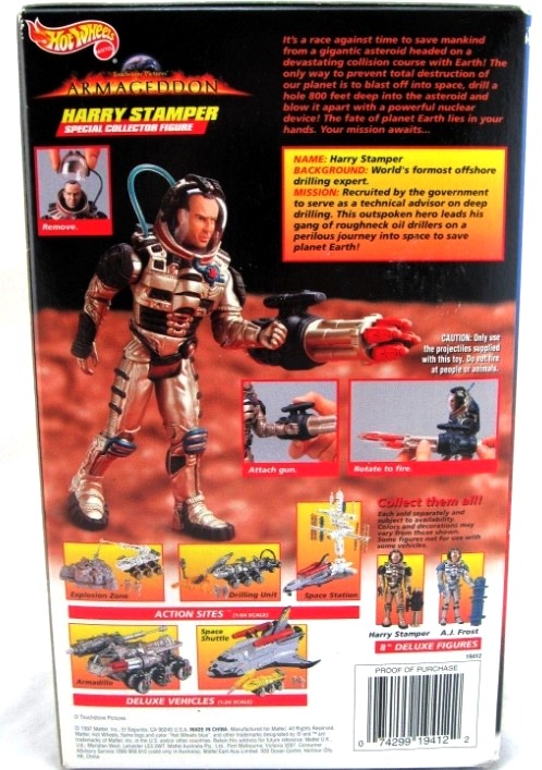 Armageddon (Harry Stamper) “Deluxe Special Collector Figure” (Hotwheels Collection Set) “Rare-Vintage” (1997)