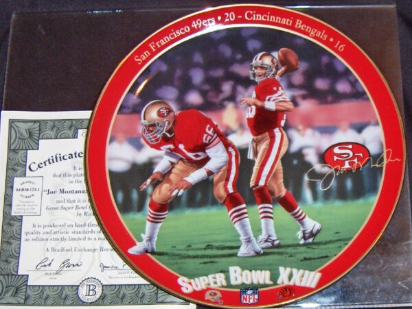 Joe Montana - King of Comebacks Collector Plate-1