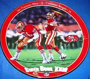 Joe Montana - King of Comebacks Collector Plate-2