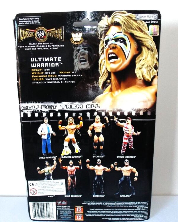 ULTIMATE WARRIOR -“Warrior Splash” (Classic Super Stars Series!) Series-16 “Rare-Vintage” (2008) 