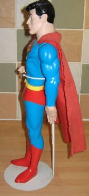 DC 15 inch SUPERMAN with Stand (1988) side DC 15 inch SUPERMAN with Stand (1988) side