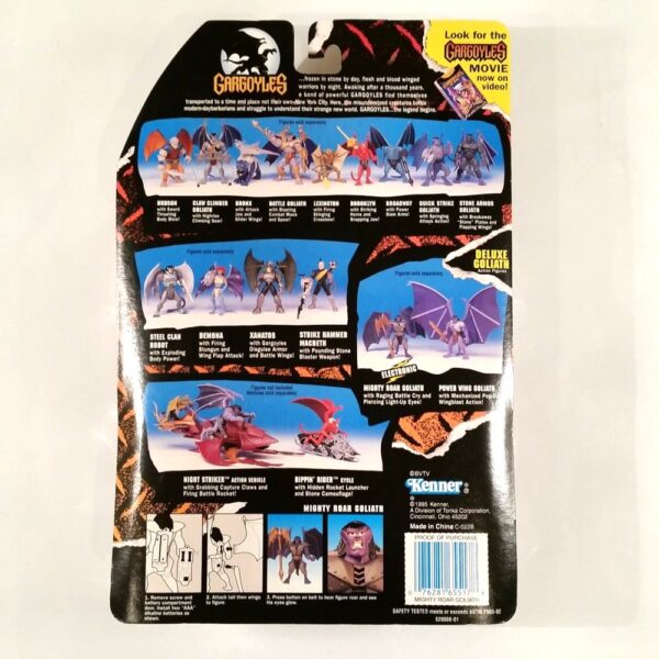 Mighty Roar Goliath “Battle Roar and Light-Up Eyes”! (Gargoyles Deluxe Electronic -Kenner “The Legend Begins”) Series-1 “Rare-Vintage” (1995)
