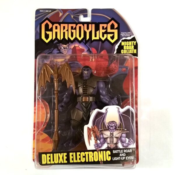 Mighty Roar Goliath “Battle Roar and Light-Up Eyes”! (Gargoyles Deluxe Electronic -Kenner “The Legend Begins”) Series-1 “Rare-Vintage” (1995)