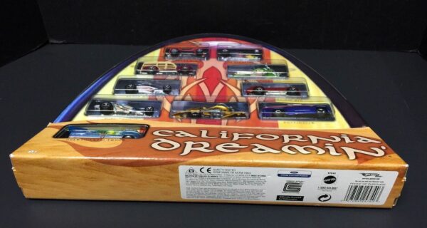 2005 California Dreamin' Box Set-01a California Dreamin' “Southern California Inspired” (Hotwheels Collectibles “Limited Edition 1:64 Scale” 10-Car Box Set) “Rare-Vintage” (2005)