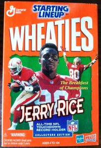 Jerry Rice NFL Wheaties Box Edition