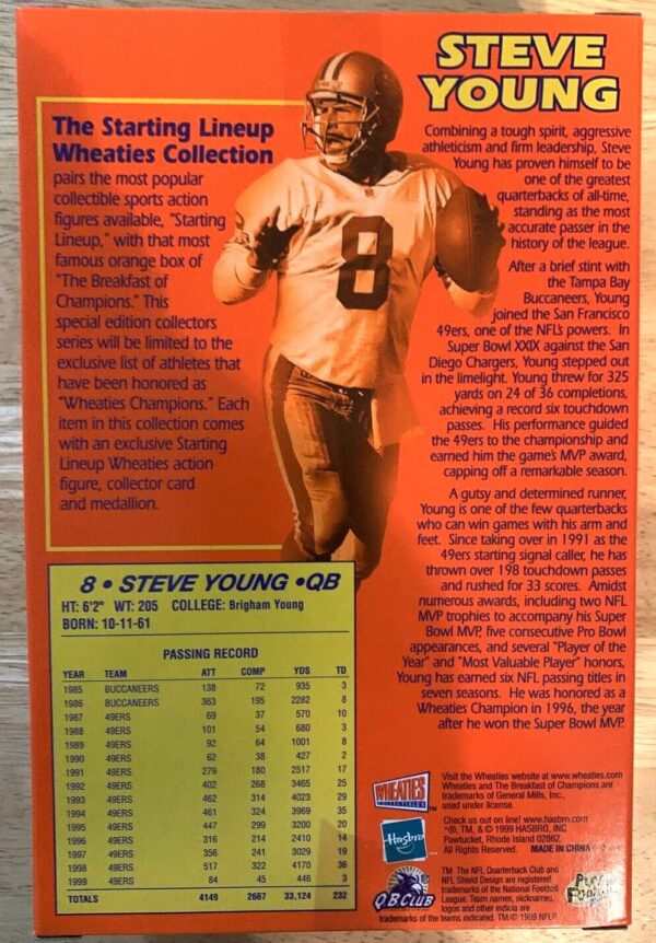 Steve Young NFL SLU Wheatie Box Edition-01f