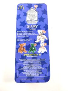 1999 Ty McDonalds Beanie Babies Glory the Bear-01a