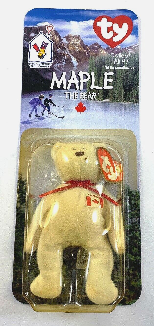 Details about   McDonalds Ty 1993 Maple the Bear beanie babies 