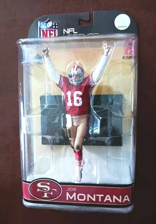 2008 McFarlane NFL Legends Joe Montana (Red- Dirty Uniform) (1)