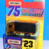 (23) Volvo Container Truck Volvo Container Truck “Card #23- Metallic Gold -1 of 10,000 Ltd. Ed.” (Matchbox 75 Gold Challenge Ltd. Ed. Series) “Rare-Vintage” (1997)