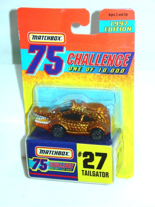 Tailgator “Card #27- Metallic Gold -1 of 10,000 Ltd. Ed.” (Matchbox 75 Gold Challenge Ltd. Ed. Series) “Rare-Vintage” (1997) 