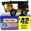 Mobile Crane “Card #42- Metallic Gold -1 of 10,000 Ltd. Ed.” (Matchbox 75 Gold Challenge Ltd. Ed. Series) “Rare-Vintage” (1997) 