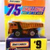 Earth Mover “Card #09- Metallic Gold -1 of 10,000 Ltd. Ed.” (Matchbox 75 Gold Challenge Ltd. Ed. Series) “Rare-Vintage” (1997)