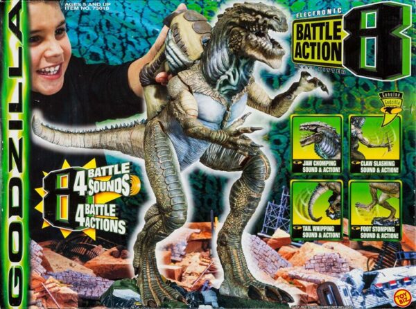 Godzilla Battle Action Electronic Godzilla toybiz-front Godzilla Battle Action Electronic Godzilla toybiz-front