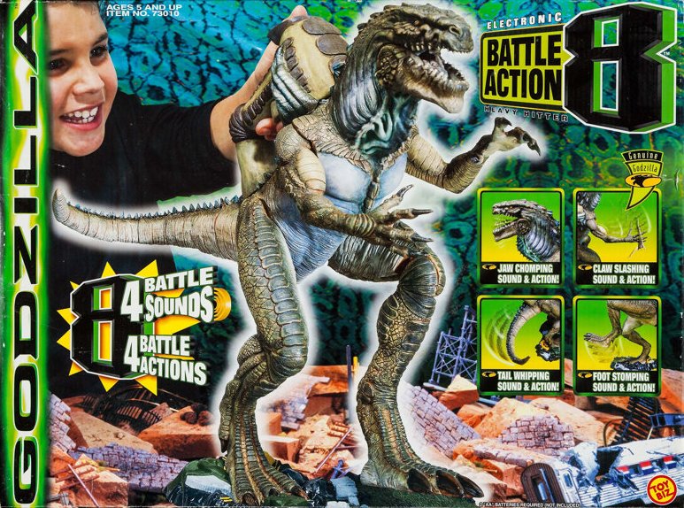 Godzilla Battle Action Electronic Godzilla toybiz-front