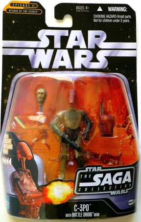 Star Wars Saga Collection C-3PO with Battle Droid head