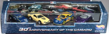 30th Anniversary Of The Camaro “1967-1997” (Hotwheels “Exclusive  Limited Edition Camaro 1:64 Scale” Plexi-Case 4 Pc-Car Set) "Rare-Vintage" (1997)