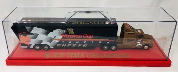 Dale Earnhardt #3 Winston Cup-0 1993 Dale Earnhardt #3 “Winston Cup 6-time Champion” (White Rose Exclusive Ltd Ed #0635 OF 5000 Kenworth Transporter w/Plexicase) “Rare-Vintage” (1993)