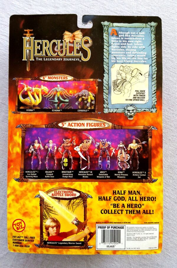 IOLAUS-01 Start Here****IOLAUS -"Catapult Battle Gear Figure" (Hercules-TV Series Hercules) "Rare-Vintage" Series-1 (1996)