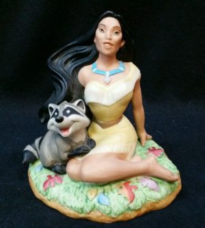 Pocahontas & Meeko Raccoon Figurine