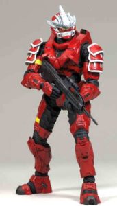 2008 Halo 3 Spartan Soldier (Hayabusa) Exclusive Red /Yellow-2