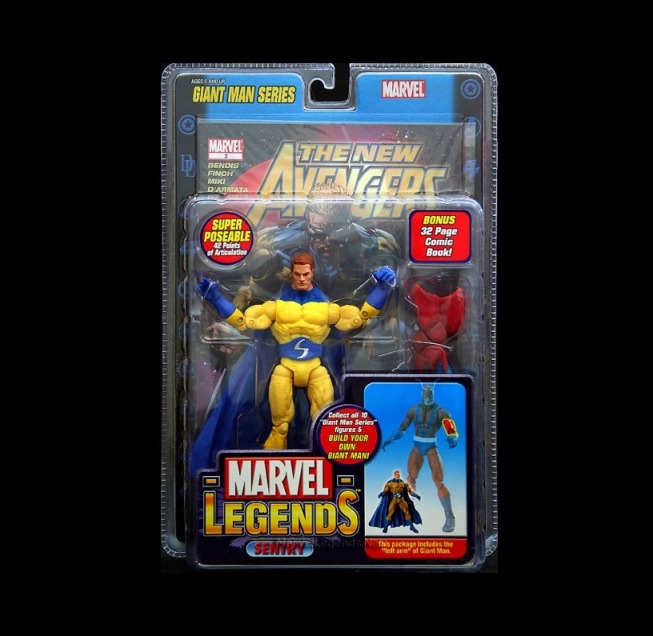 Sentry “Light Yellow Without-Beard Regular” (Marvel Legends Giant Man Series) “Rare-Vintage” (2006)