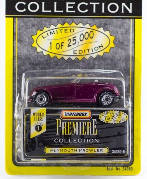 Plymouth Prowler “Purple - 1 of 25,000”! (Matchbox “Premiere World Class” Limited Edition Collection Series-1) “Rare-Vintage” (1996) 