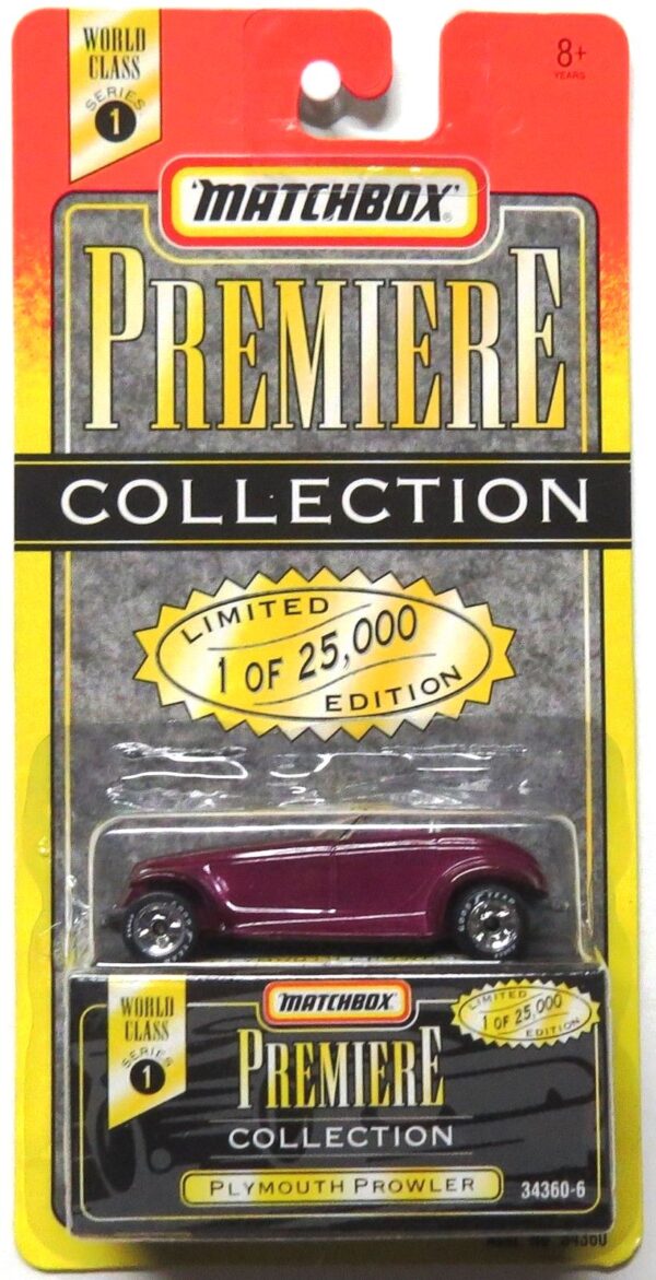 Plymouth Prowler “Purple - 1 of 25,000”! (Matchbox “Premiere World Class” Limited Edition Collection Series-1) “Rare-Vintage” (1996) 