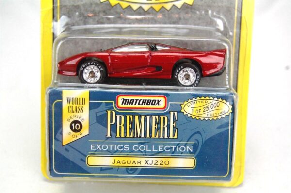 Jaguar XJ220 “Red- 1 of 25,000”! (Matchbox “Premiere World Class Exotics” Limited Edition Collection Series-10) “Rare-Vintage” (1998) 