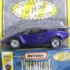 Lamborghini Countach “Purple- 1 of 25,000”! (Matchbox “Premiere World Class Exotics” Limited Edition Collection Series-10) “Rare-Vintage” (1998)
