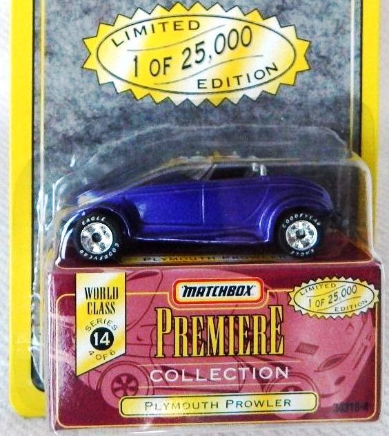 Plymouth Prowler “Metallic Purple– 1 of 25,000”! (Matchbox “Premiere World Class” Limited Edition Collection Series-14) “Rare-Vintage” (1998) 