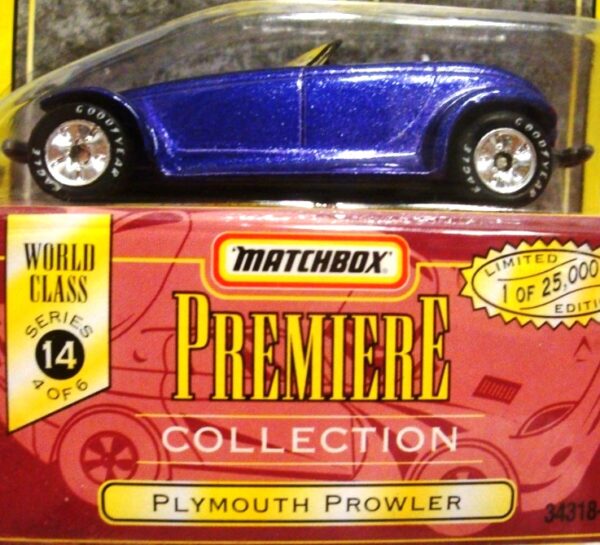 Plymouth Prowler “Metallic Purple– 1 of 25,000”! (Matchbox “Premiere World Class” Limited Edition Collection Series-14) “Rare-Vintage” (1998) 